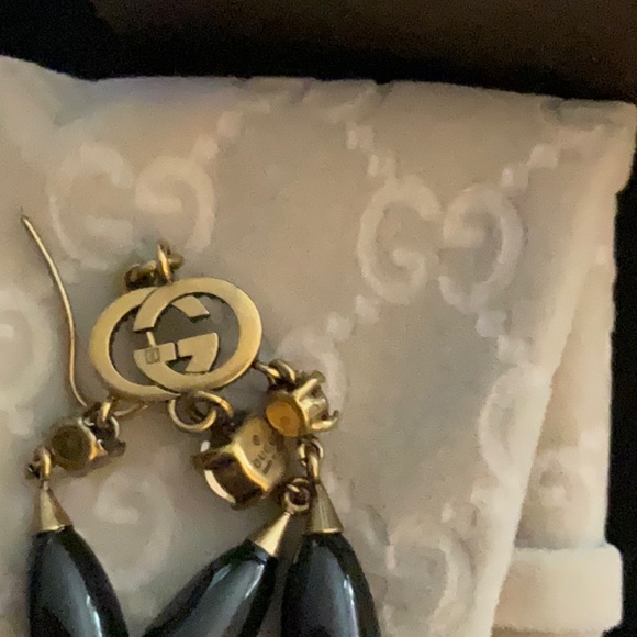AUTHENTIC NEW GUCCI chandelier drop jewel earrings GG from Gucci in Monaco - Picture 4 of 8